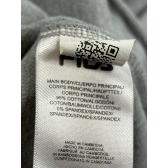 Fila Long Sleeve Crewneck Sweatshirt Gray Mens Medium log Comfort Pullover - Picture 5 of 8